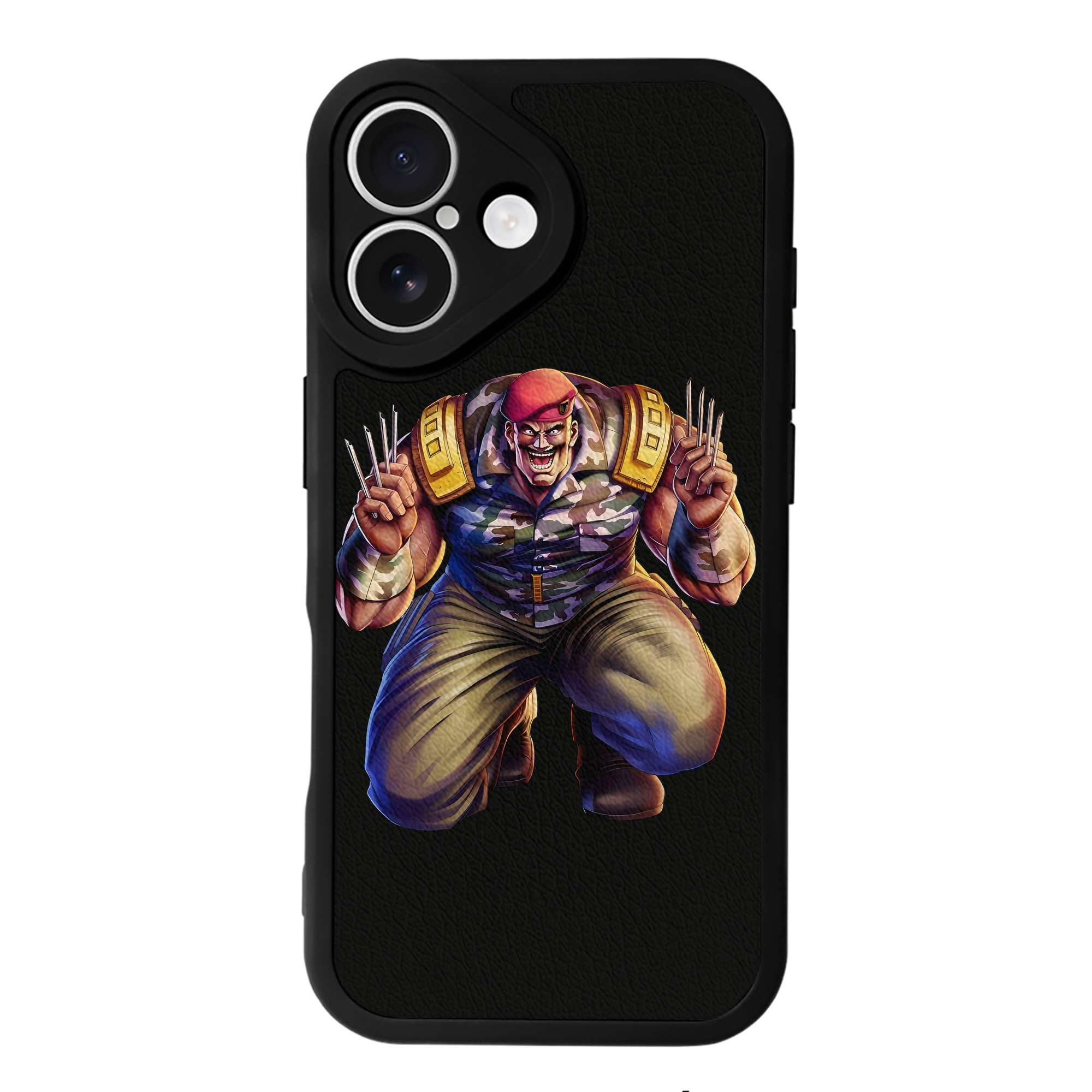 （画像用） 北斗の拳 Fist of the North Star 【iPhone 16シリーズ対応】シリコンスマホケース（レザー調） 材質：シリコン